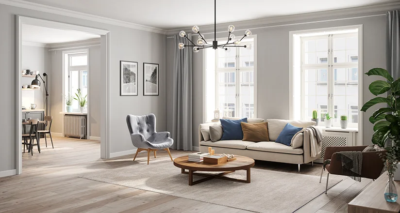 Image of a lovely home, staged for selling